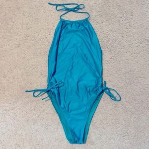 Aerie high rise backless swimsuit